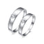 18k White Gold Couples' Rings - Amore