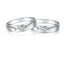 18k White Gold Couples' Rings - Amore