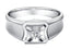 18k White and Yellow Gold Men's Ring - Valor