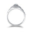 18k White and Yellow Gold Men's Ring - Round Center Diamond