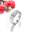 18k White and Yellow Gold Men's Ring - Round Center Diamond