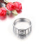 18k White and Yellow Gold Men's Ring - Round Center Diamond