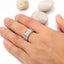 18k White and Yellow Gold Men's Ring - Round Center Diamond