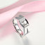 18k White and Yellow Gold Men's Ring - Prong Setting
