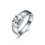 18k White and Yellow Gold Men's Ring - Side Accents