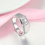 18k White and Yellow Gold Men's Ring - Brushed