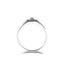 18k White and Yellow Gold Men's Ring - Diagonal Grooves