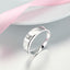 18k White and Yellow Gold Men's Ring - Diagonal Grooves