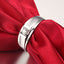 18k White and Yellow Gold Men's Ring - Polished and Brushed