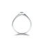 18k White and Yellow Gold Men's Ring - Tapered Hexagon
