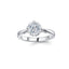 Classic Floral Solitaire Diamond Engagement Ring